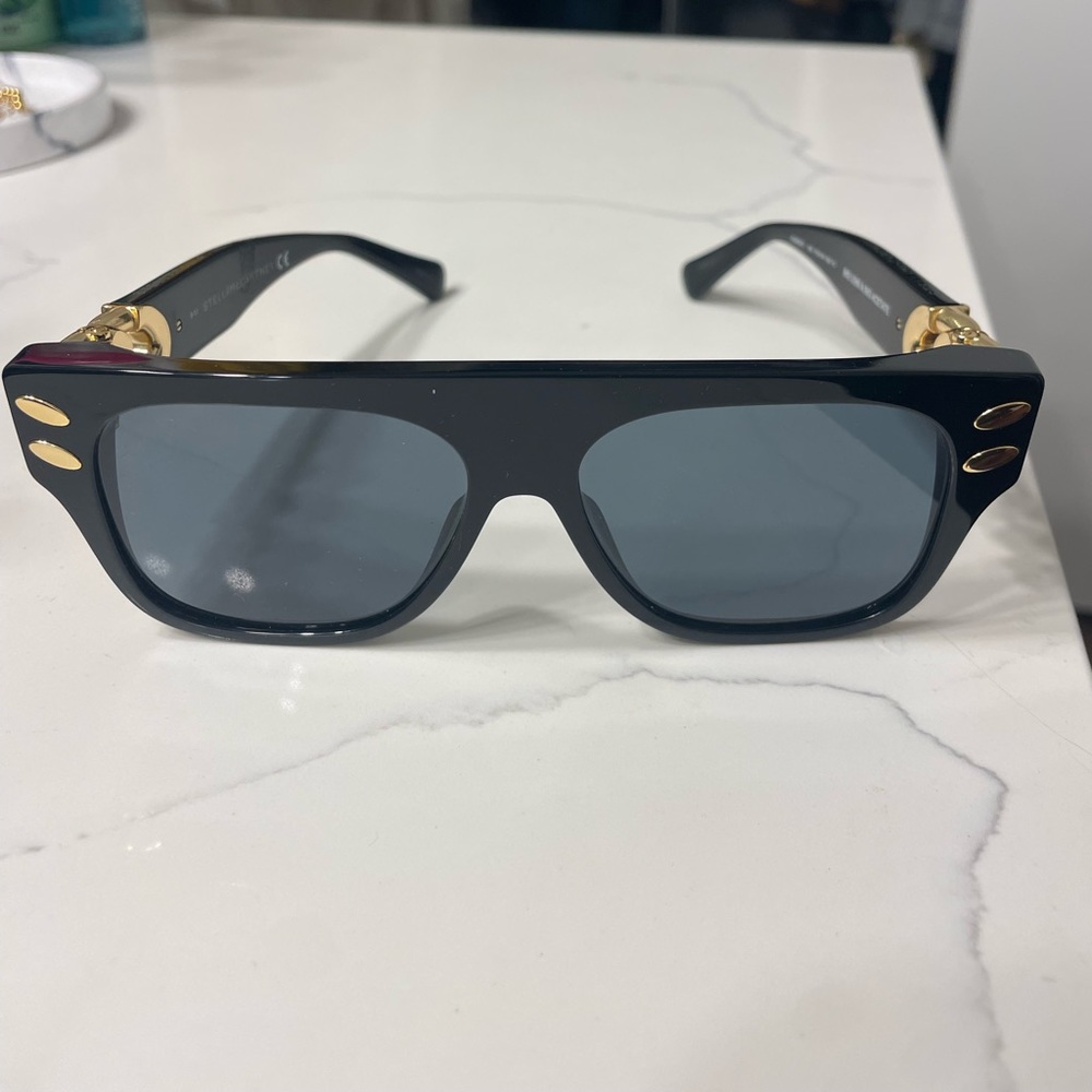 Stella McCartney Square Top Sunglasses Black